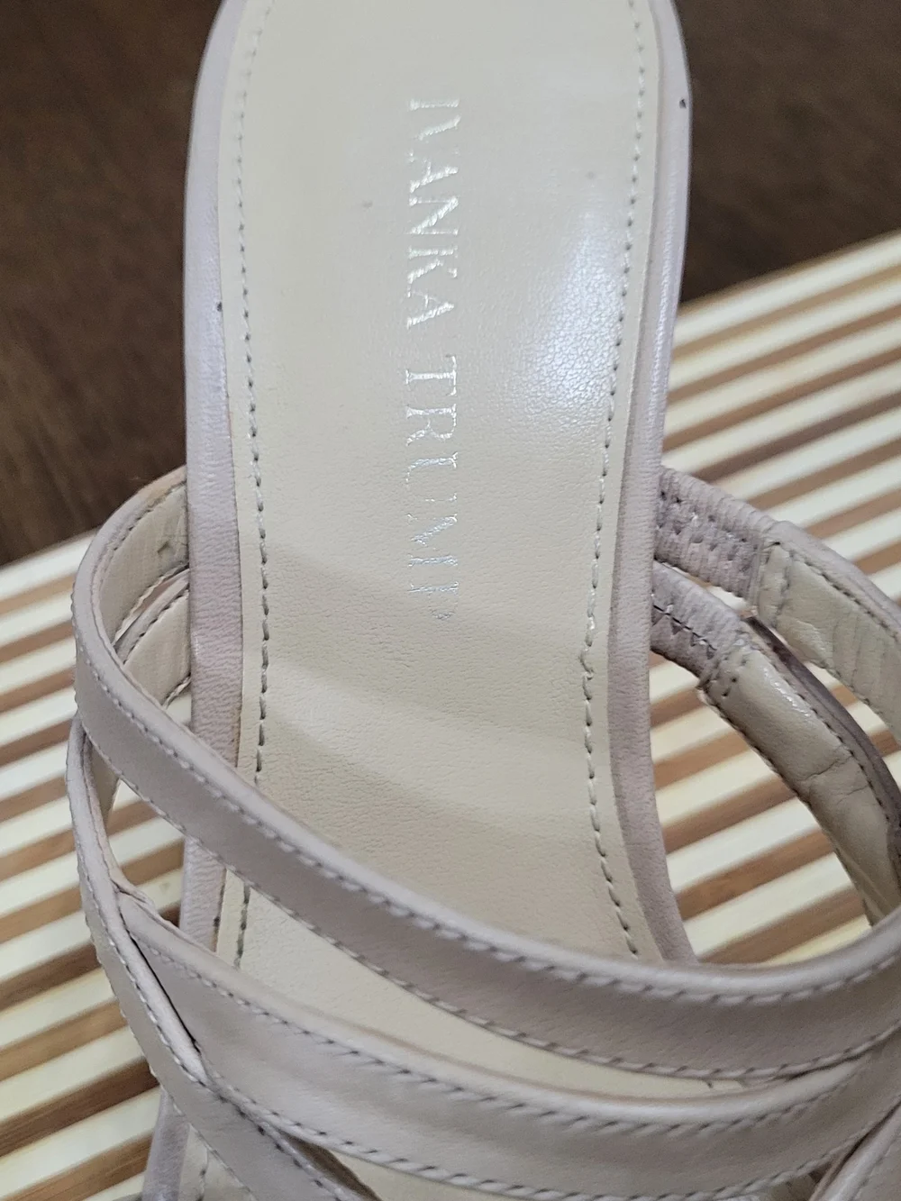 Ivanka Trump Beige Cork Wedge Heels
